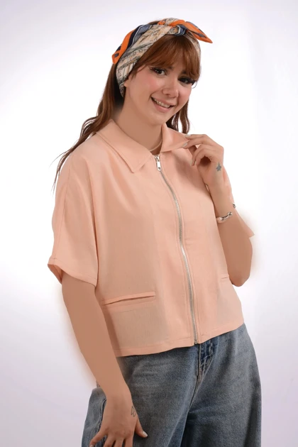 شومیز زیپی سویشرت تابستانه
