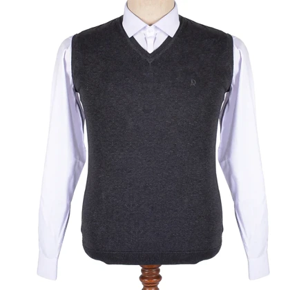 ژیله بافت مردانه یقه هفت ذغالی