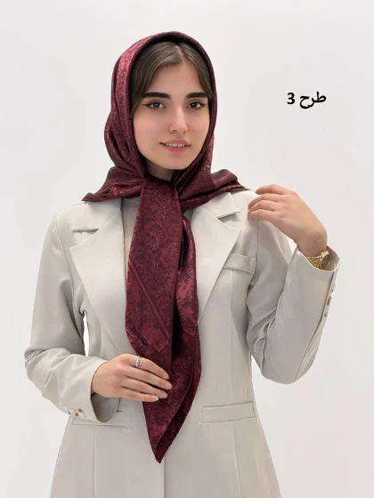 4586-روسری ژاکارد شهرزاد