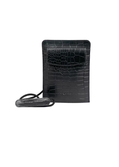 کیف گردنی چرم مدل ژولیا
