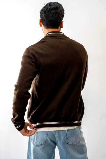 سویشرت بافت یقه خلبانی مردانه