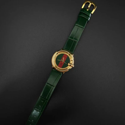 ساعت مچی زنانه گوچی Gucci با موتور کوارتز ژاپن و بند چرم