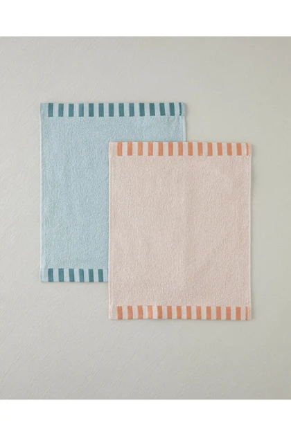 حوله دست English Home مدل Stripe Edge پنبه‌ای