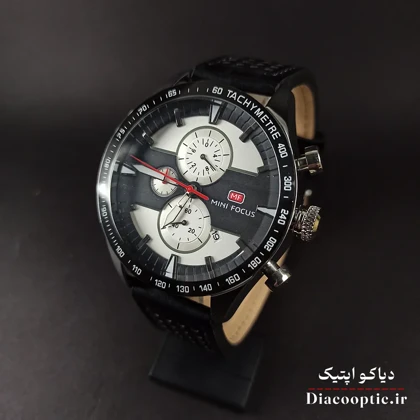 ساعت مچی مردانه اورجینال موتور ژاپن برند مینی فوکوس سه موتور مدل Mf0002G.03 بند چرم