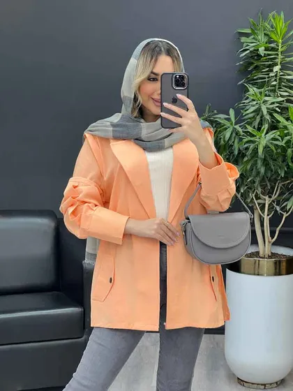 مانتو لینن سرشانه ژیله