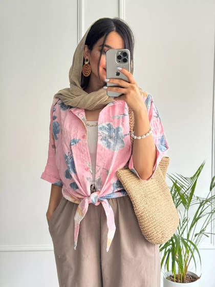 شومیز گره‌ای گندم