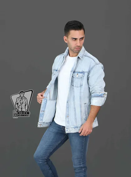 کت جین آبی روشن DENIM
