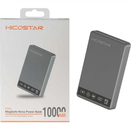 پاور بانک 10000 وایرلس هایکو استار Hicostar مدل P203 توان 22.5 وات