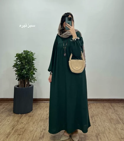 مانتو عبایی بلند رایلی 6 کد 3122