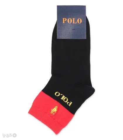 جوراب نیم ساق گلدوزی کد 40020 طرح Polo