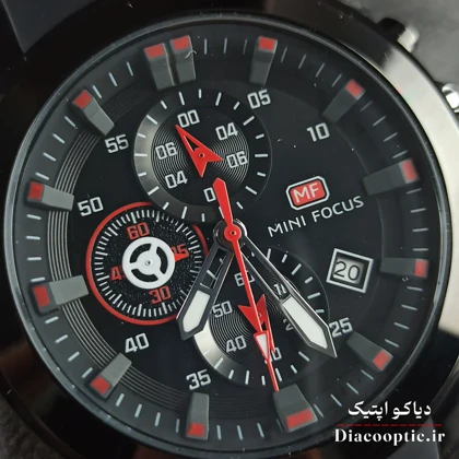 ساعت مچی مردانه اورجینال موتور ژاپن برند مینی فوکوس سه موتور مدل Mf0287G.04 بند رابر