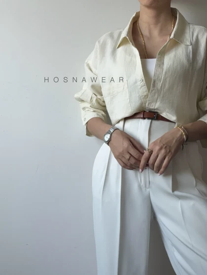 شومیز لینن Zara نویان