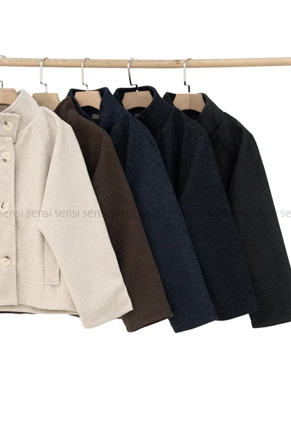 ترنچ کت فوتر یقه ایستاده کد1004826