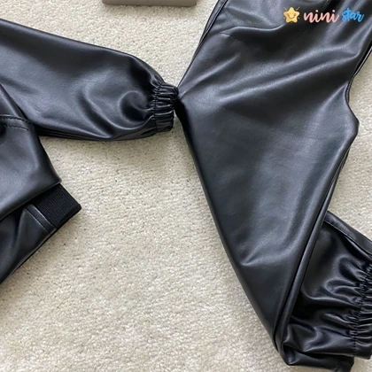 سویشرت شلوار چرم دخترانه 1 تا 5 سال