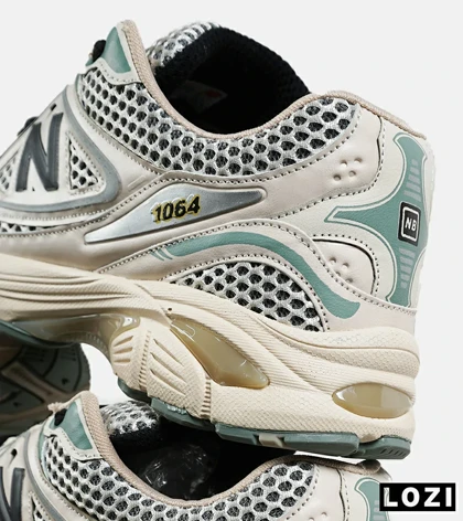 کفش کتانی مردانه و زنانه کرم سبز NEW BALANCE 1064 V.2