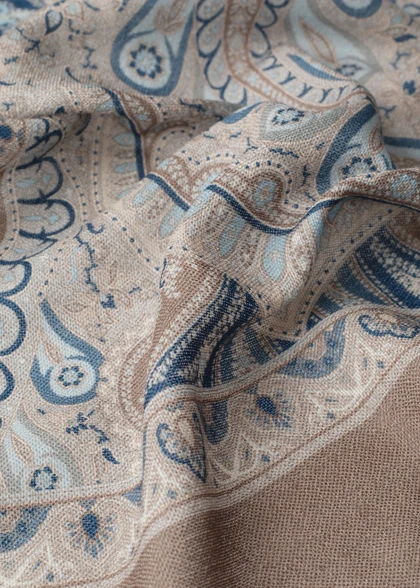 شال طرح دار پشمی 2521621