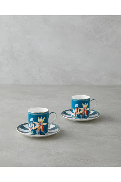 فنجان قهوه دو نفره English Home مدل Emberlyn Bone China