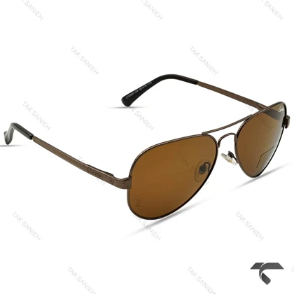 عینک خلبانی مردانه P2863-6 کارتیه قهوه ای Cartier-9971-G