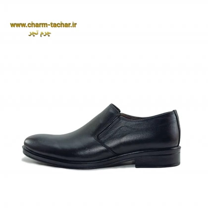 کفش رسمی اداری بدون بند مردانه چرم طبیعیsi665