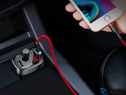 شارژر فندکی فست شارژ ماشین با قابلیت پخش موسیقی و تماس بیسوس S-09