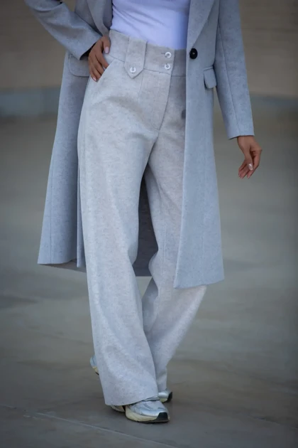 شلوار فوتر نیم بگ دو دکمه