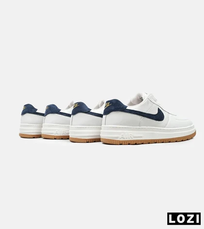 کفش کتانی بزرگ پا سفید سرمه ای نایک NIKE AIR FORCE مدل 5116