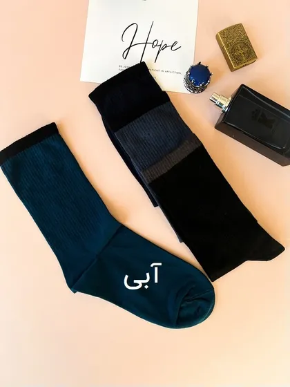 جوراب مردانه ساق بلند نخی