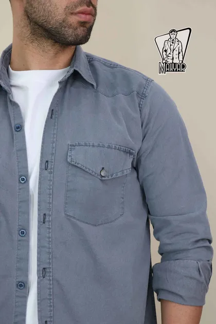 پیراهن مردانه کتان BERSHKA