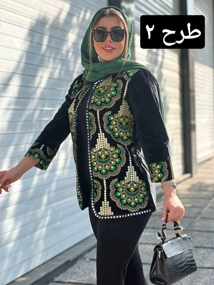 کت مزونی مخمل کد 1438