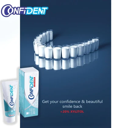 خمیر دندان max whitening کانفیدنت 100 گرم