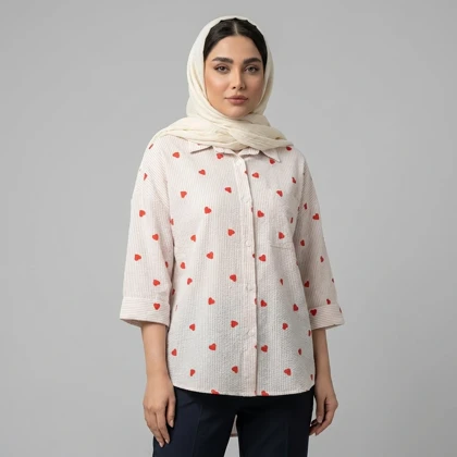شومیز زنانه قلبی