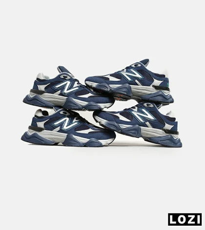 کفش کتانی مردانه سرمه ای سفید NEW BALANCE 9060