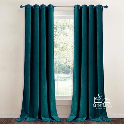 پرده آماده مخمل ویولت