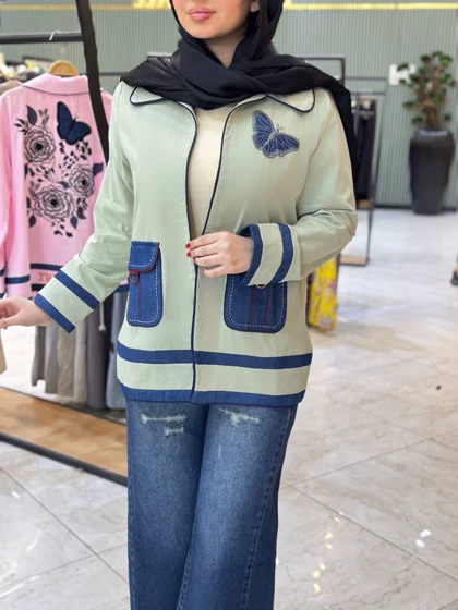 کت گلدوزی پروانه 3487