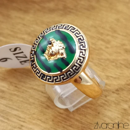 انگشتر ورساچه سبز زنانه 30362