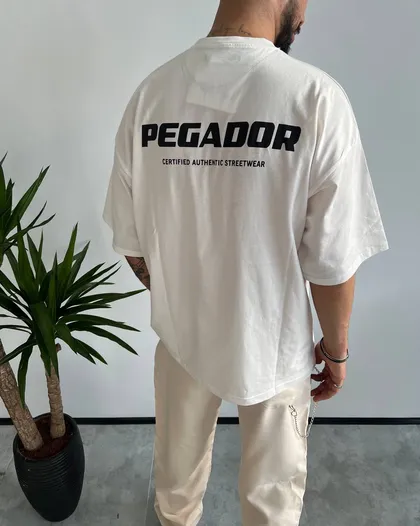 تیشرت استین کوتاه PEGADOR رنگ سفید