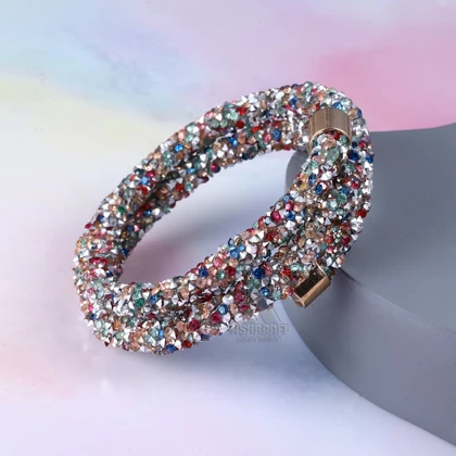 دستبند طرح کریستالی سواروسکی Crystal Bangle Bracelet-02
