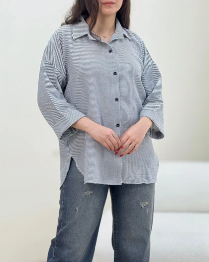 شومیز راه راه سما