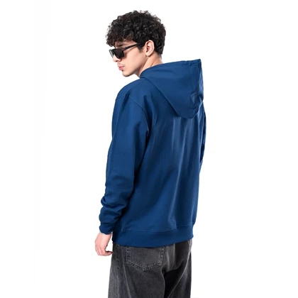 هودی آبی نفتی زیگ zig مدل basic comfort کد362