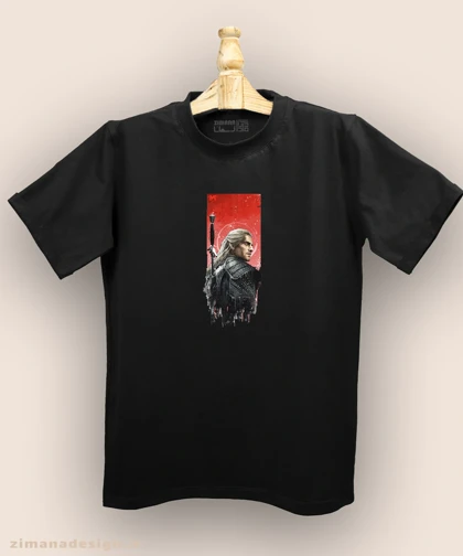 تیشرت مردانه و زنانه طرح ویچر شخصیت گرالت کد 923