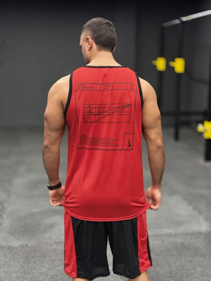 ست بسکتبالی نایک (Nike Just Do It) پارچه فلامنت طرح آجری (8 رنگ)