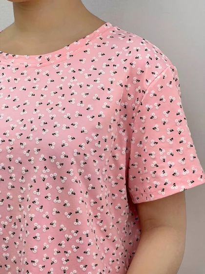 تیشرت گل برجسته کد 3769