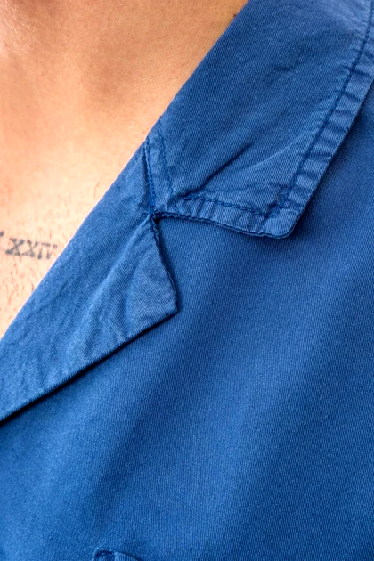 پیراهن آستین کوتاه دوجیب یقه انگلیسی مردانه