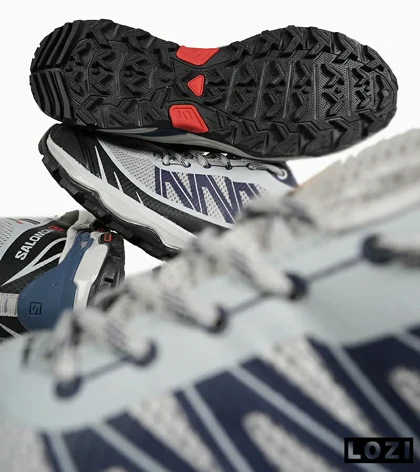 کفش کتانی مردانه و زنانه خاکستری مشکی Salomon Waterproof V.2 مدل 6727