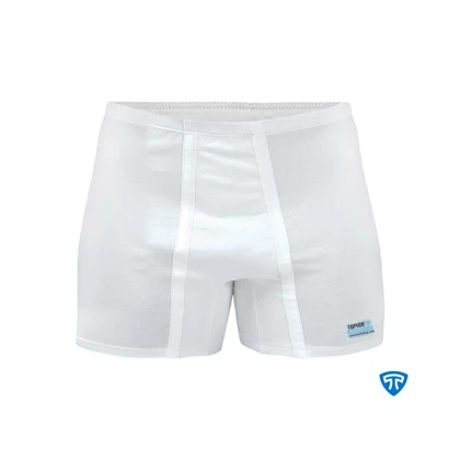 شورت پادار پنبه کش لیفه ای (تک عددی) سفید