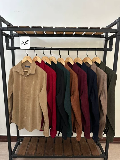 پیراهن مخمل کبریتی 2594
