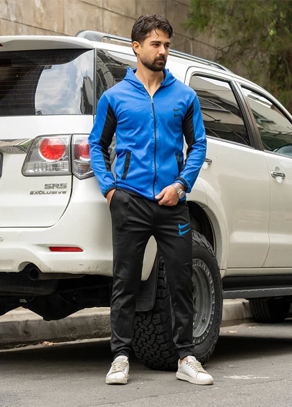 ست سویشرت شلوار دو نایک آبی مردانه مدل Arat ویژه