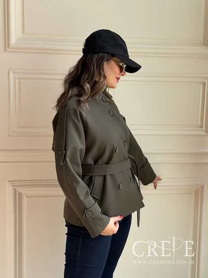 ترنچ کت یقه دار