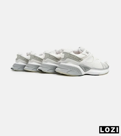 کفش کتانی سفید طوسی AMIRI Bone Runner