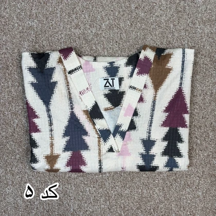 شومیز کاجی جلو بسته